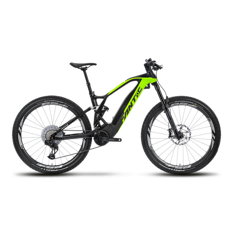 FANTIC - Integra XTF 1.6 Carbon Race - 720Wh/160mm - E-Bike (L) - lime yellow
