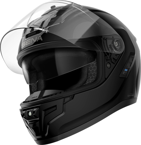 PHANTOM ANC - Smart Motorrad-Integralhelm - schwarz matt (L)