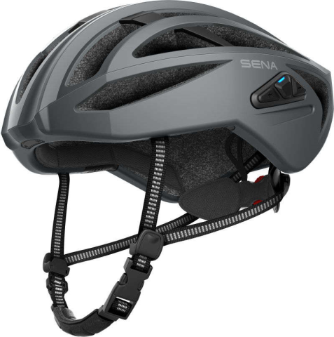 Aerodynamischer Fahrradhelm SENA R2 mit Bluetooth Intercom - Mattgrau (S) bei E-Performance im Online Shop kaufen!