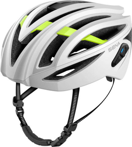 Aerodynamischer Fahrradhelm SENA R2 mit Bluetooth Intercom - Mattweiss (S) bei E-Performance im Online Shop kaufen!