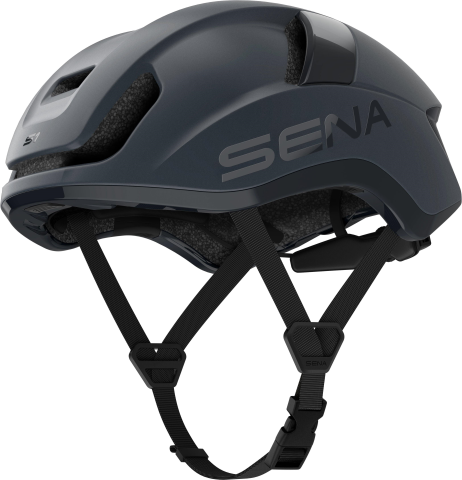 Sena S1 Smart Helm Mattgrau (Größe L) für Fahrräder. Der Helm hat ein schlankes Design und integrierte Kommunikationsfunktionen. Helmet Bikehelm
