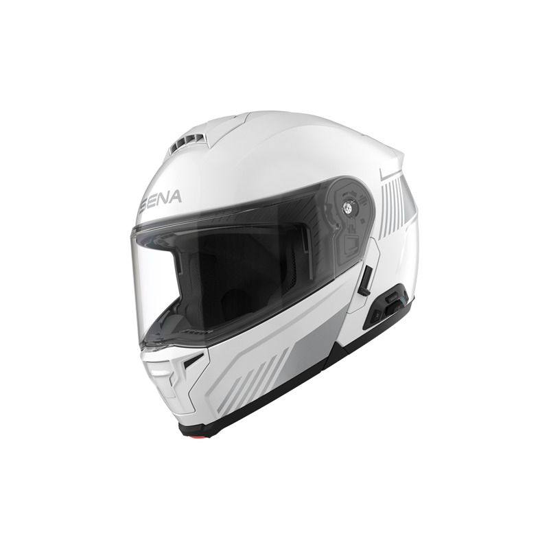 SPECTER - Smart Motorrad-Klapphelm - weiss glanz (L)