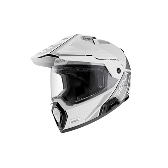 SENA OUTLANDER - Smart Dual Sport Helm - weiss glanz (XXL)