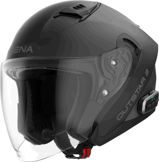 OUTSTAR 2 - Smart Motorrad-Jethelm - schwarz matt (L) ECE 22.06