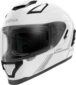STRYKER - Smart Motorrad-Integralhelm (ECE) - Glossy White (XXL)