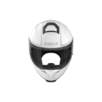 OUTRUSH 2 - Smart Motorrad-Klapphelm - weiss glanz (M) ECE 22.06
