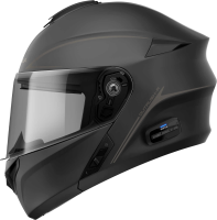 OUTRUSH R - Smart Motorrad-Klapphelm (ECE22.06) - schwarz matt (S)