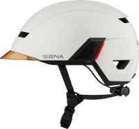 U1 - E-Bike Helm mit Kommunikationssystem - Matt White (L)