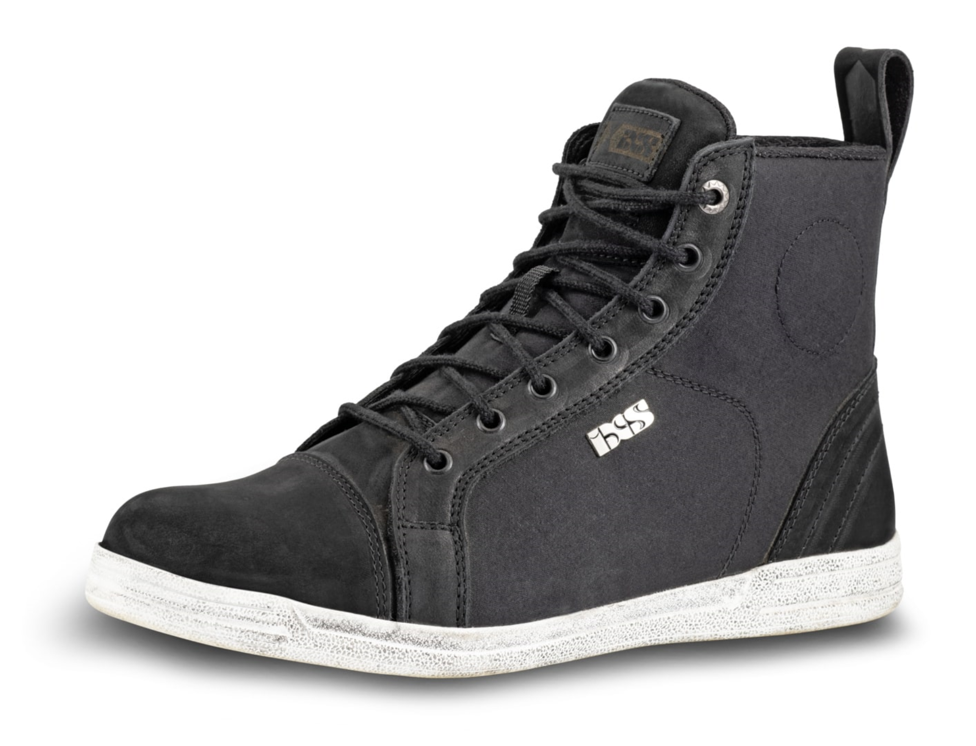 E-PERFORMANCE Schweiz Online Shop: IXS Classic Sneaker Nubuk-Cotton 2.0 Schwarz Größe 40 – Original Motorrad-Schuh kaufen