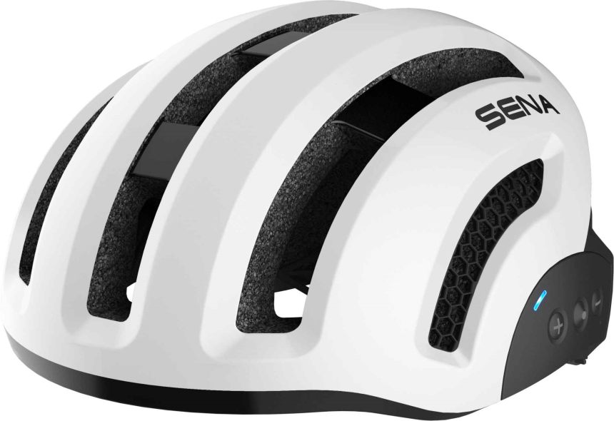 X1 Smart Cycling Helm - weiss (L)
