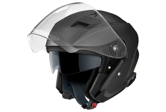 OUTSTAR S - Smart Motorrad-Jethelm (ECE) - schwarz matt (S)