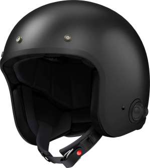 SAVAGE - Smart Motorrad-Jethelm (ECE) - schwarz matt (XL)