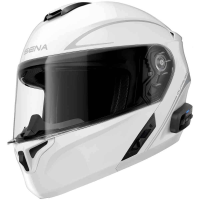 OUTRUSH R - Smart Motorrad-Klapphelm (ECE22.06) - weiss glanz (S)