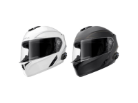 OUTRUSH R - Smart Motorrad-Klapphelm (ECE22.06) - weiss glanz (S)