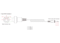 SM10 - 3.5mm Stereokabel zu 5-Pin DIN Stecker