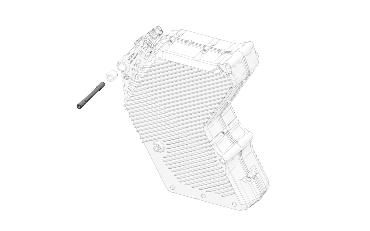 Batterieschacht vorne oben